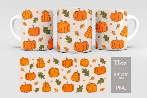 Mug and tumbler fall designs Sublimation KMarinaDesign 