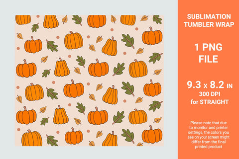 Mug and tumbler fall designs Sublimation KMarinaDesign 