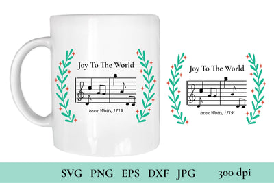 Mug design SVG. Christmas Mug SVG. Joy To The World. SVG SVG Olga Terlyanskaya 