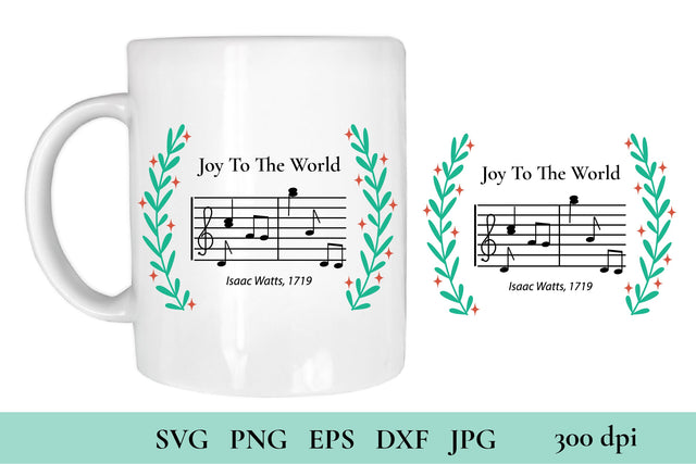Mug design SVG. Christmas Mug SVG. Joy To The World. SVG SVG Olga Terlyanskaya 