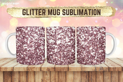 Mug Glitter PNG | PNG Bundle | Mug Wrap Sublimation SvgOcean 