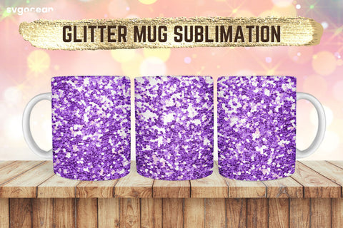 Mug Glitter Sublimation | PNG Bundle | Mug Wrap Sublimation SvgOcean 