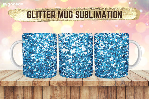 Mug Glitter Sublimation | PNG Bundle | Mug Wrap Sublimation SvgOcean 