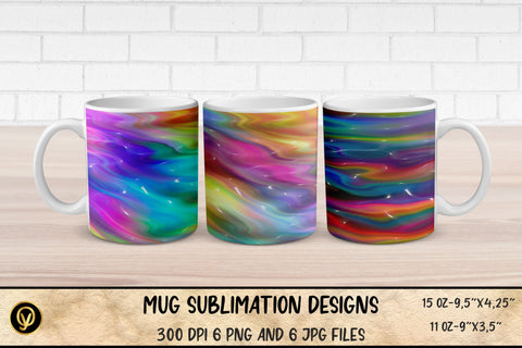 Mug Sublimation Designs ,Abstract 3D Glossy Gradient Mugs Sublimation Bundle Sublimation oyonnidesign 