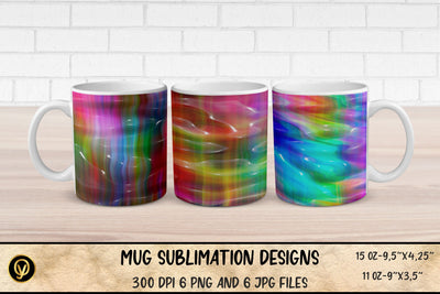 Mug Sublimation Designs ,Abstract 3D Glossy Gradient Mugs Sublimation Bundle Sublimation oyonnidesign 