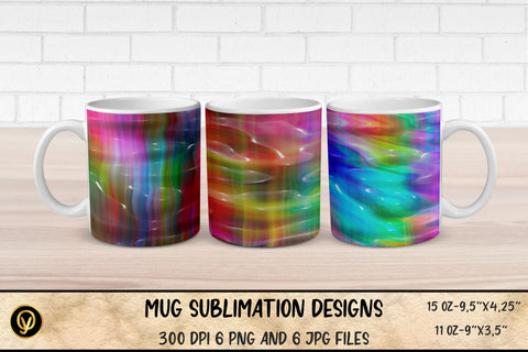Mug Sublimation Designs ,Abstract 3D Glossy Gradient Mugs Sublimation Bundle Sublimation oyonnidesign 