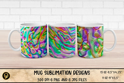 Mug Sublimation Designs ,Abstract 3D Glossy Mugs Sublimation Sublimation oyonnidesign 