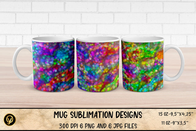 Mug Sublimation Designs ,Abstract Colorful Bubbles Mugs Sublimation Sublimation oyonnidesign 