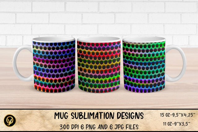 Mug Sublimation Designs ,Abstract Geometric Gradient Mugs Sublimation Bundle Sublimation oyonnidesign 