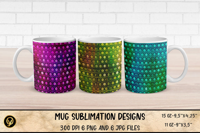 Mug Sublimation Designs ,Abstract Geometric Gradient Mugs Sublimation Bundle Sublimation oyonnidesign 