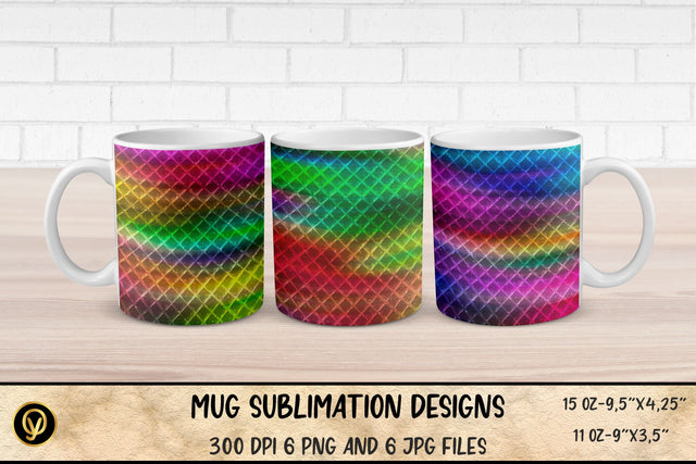 Mug Sublimation Designs ,Abstract Geometric Gradient Mugs Sublimation Bundle Sublimation oyonnidesign 