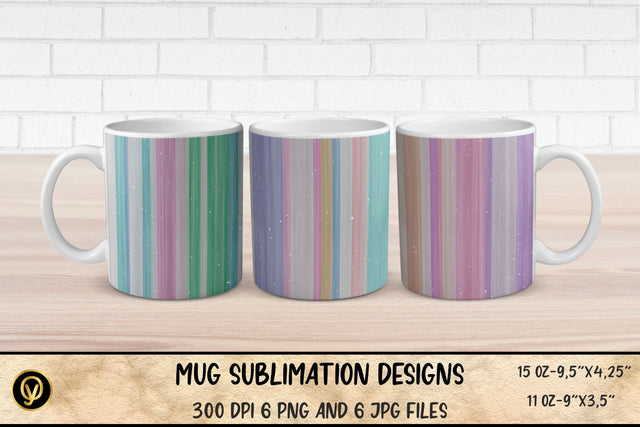 Mug Sublimation Designs ,Abstract Striped Pastel Mugs Sublimation Sublimation oyonnidesign 