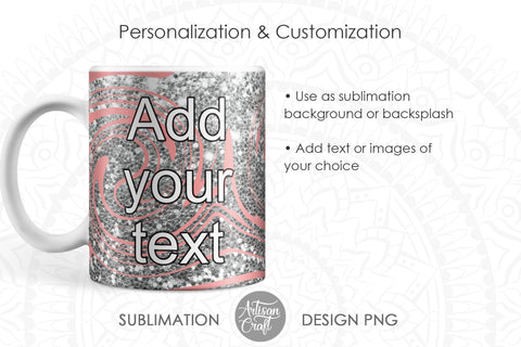 Mug sublimation template with beige and black fluid art SVG Artisan Craft SVG 