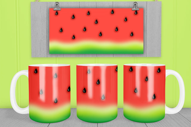 Mug wrap design | Watermelon mug sublimation Sublimation Svetana Studio 