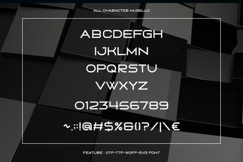 Mugello - Modern Display Sans Typeface Font Masyafi Studio 