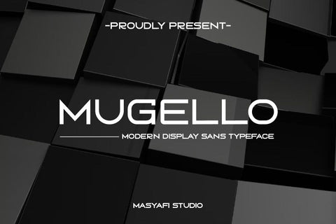 Mugello - Modern Display Sans Typeface Font Masyafi Studio 