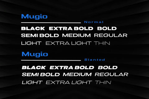 Mugio Font twinletter 