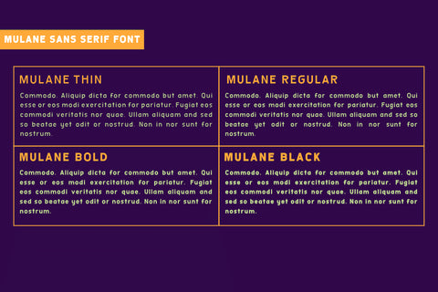 Mulane Font twinletter 