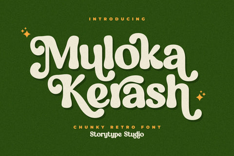 Muloka Kerash Typeface Font Storytype Studio 