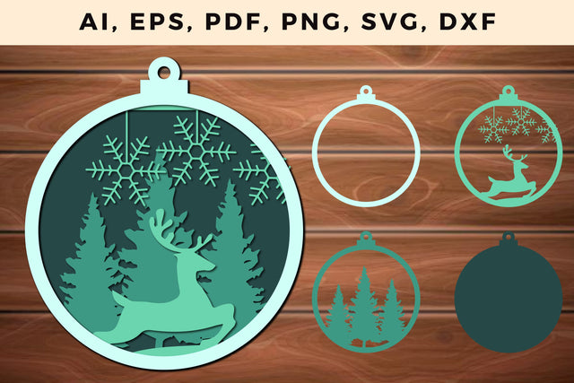multi layer Christmas design 3d SVG file, Multilayer Laser Cut Files, SVG, 3D Designs, Mini Design Bundles SVG MD JOYNAL ABDIN 