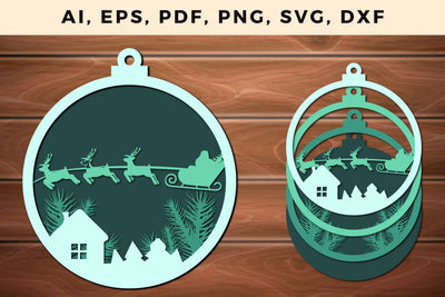 multi layer Christmas design 3d SVG file, Multilayer Laser Cut Files, SVG, 3D Designs SVG MD JOYNAL ABDIN 