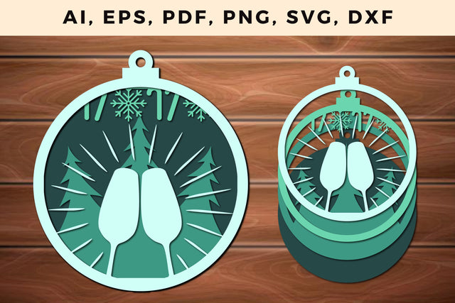 multi layer Christmas design 3d SVG file, Multilayer Laser Cut Files, SVG, 3D Designs SVG MD JOYNAL ABDIN 