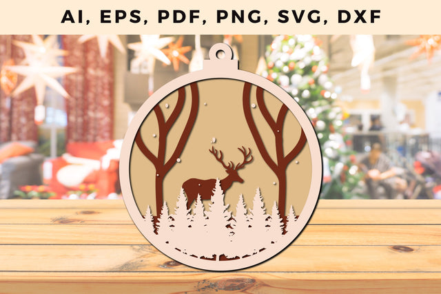 multi layer Christmas design 3d SVG file, Multilayer Laser Cut Files, SVG, 3D Designs SVG MD JOYNAL ABDIN 