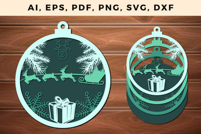 multi layer Christmas design 3d SVG file, Multilayer Laser Cut Files, SVG, 3D Designs SVG MD JOYNAL ABDIN 