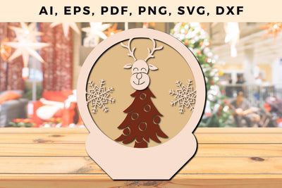 multi layer Christmas design 3d SVG file, Multilayer Laser Cut Files, SVG, 3D Designs SVG MD JOYNAL ABDIN 
