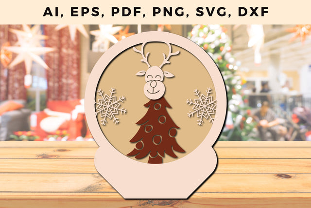 multi layer Christmas design 3d SVG file, Multilayer Laser Cut Files, SVG, 3D Designs SVG MD JOYNAL ABDIN 