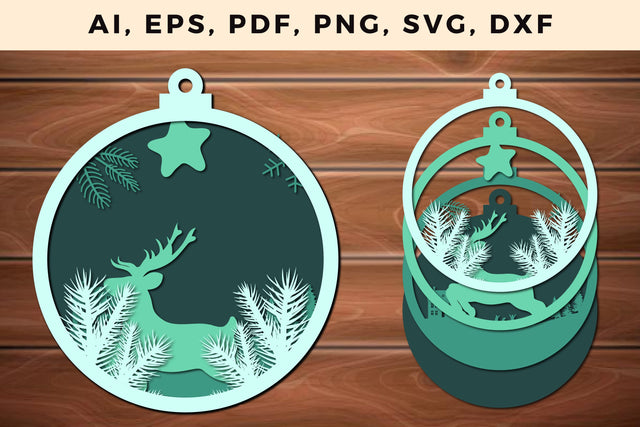 multi layer Christmas design 3d SVG file SVG MD JOYNAL ABDIN 