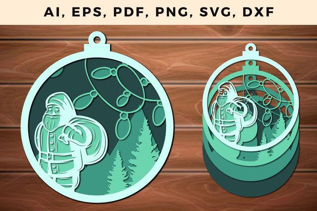 multi layer Christmas design 3d SVG file SVG MD JOYNAL ABDIN 