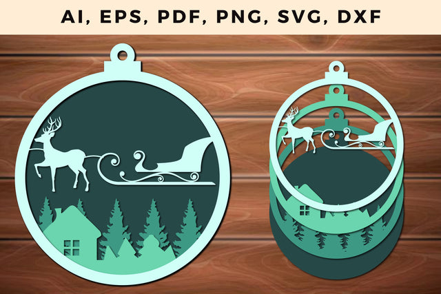 multi layer Christmas design 3d SVG file SVG MD JOYNAL ABDIN 