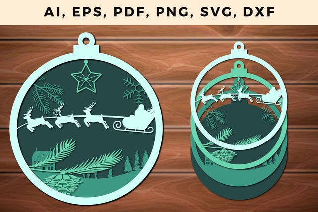 multi layer Christmas design 3d SVG file SVG MD JOYNAL ABDIN 