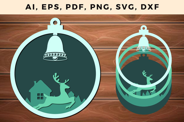 multi layer Christmas design 3d SVG file SVG MD JOYNAL ABDIN 