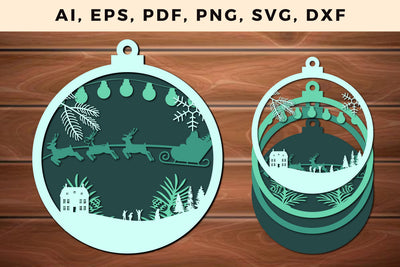 multi layer Christmas design 3d SVG file SVG MD JOYNAL ABDIN 