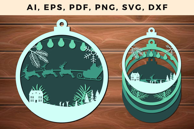 multi layer Christmas design 3d SVG file SVG MD JOYNAL ABDIN 