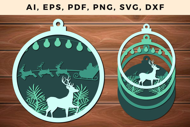 Multi Layer Christmas Design 3d SVG File SVG MD JOYNAL ABDIN 