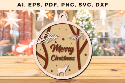 multi layer Christmas design 3d SVG file SVG MD JOYNAL ABDIN 