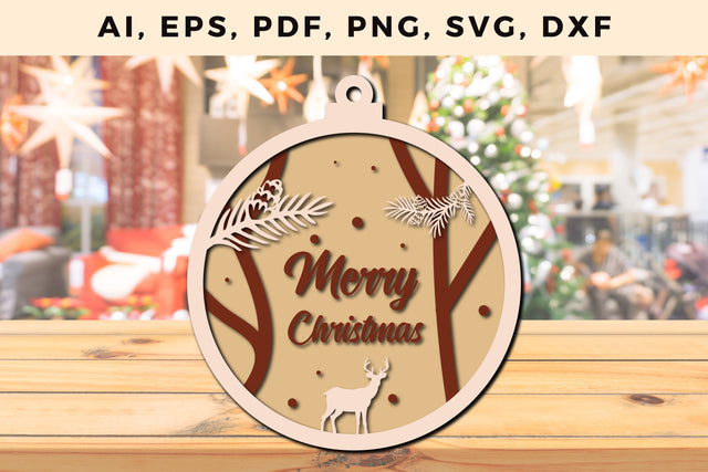 multi layer Christmas design 3d SVG file SVG MD JOYNAL ABDIN 