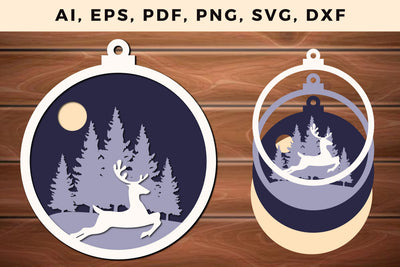 multi layer Christmas design 3d SVG file SVG MD JOYNAL ABDIN 