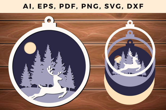 multi layer Christmas design 3d SVG file SVG MD JOYNAL ABDIN 