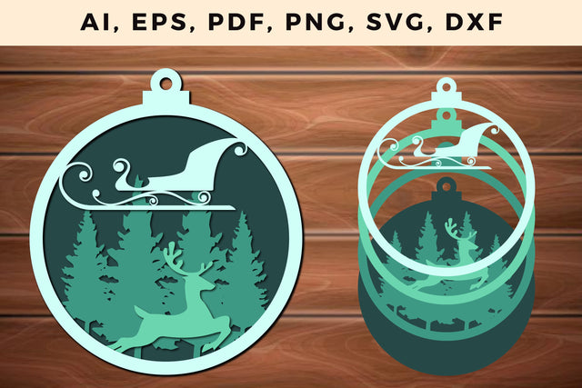 multi layer Christmas design 3d SVG file SVG MD JOYNAL ABDIN 