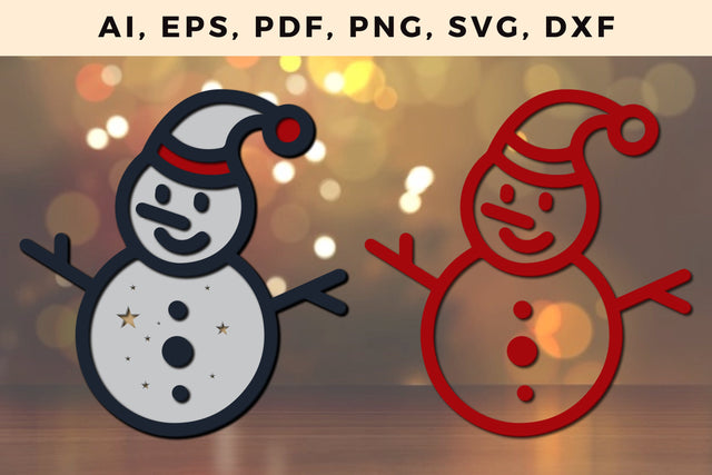 multi layer Christmas snowman cut SVG SVG MD JOYNAL ABDIN 