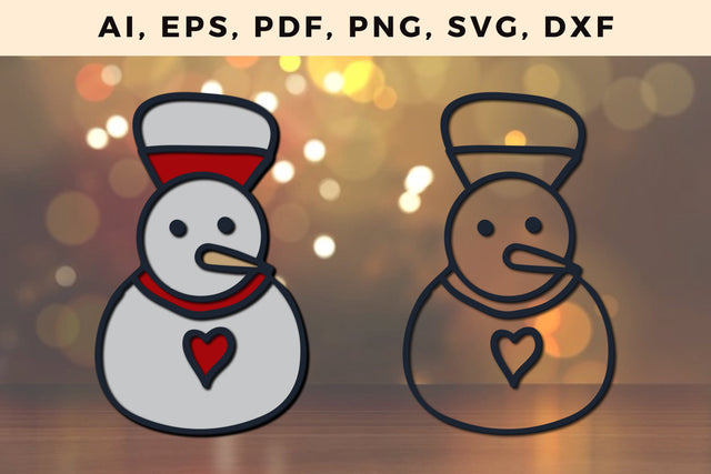 multi layer Christmas snowman cut SVG SVG MD JOYNAL ABDIN 