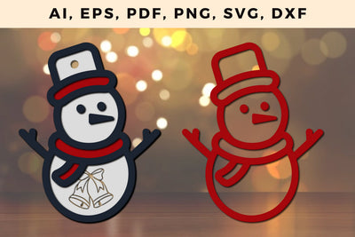 multi layer Christmas snowman cut SVG SVG MD JOYNAL ABDIN 