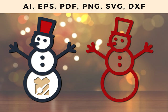 multi layer Christmas snowman cut SVG SVG MD JOYNAL ABDIN 