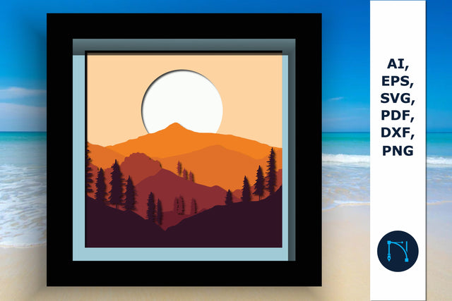 Multi-Layer Summer shadow box SVG SVG MD JOYNAL ABDIN 