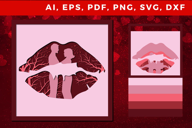 multi Layer valentine 3d SVG cut file SVG MD JOYNAL ABDIN 