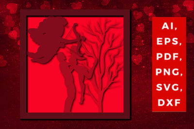 multi Layer valentine 3d SVG cut file SVG MD JOYNAL ABDIN 